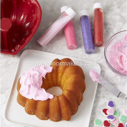 Silicone heart cake mold